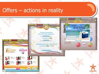 Offers – actions in reality  