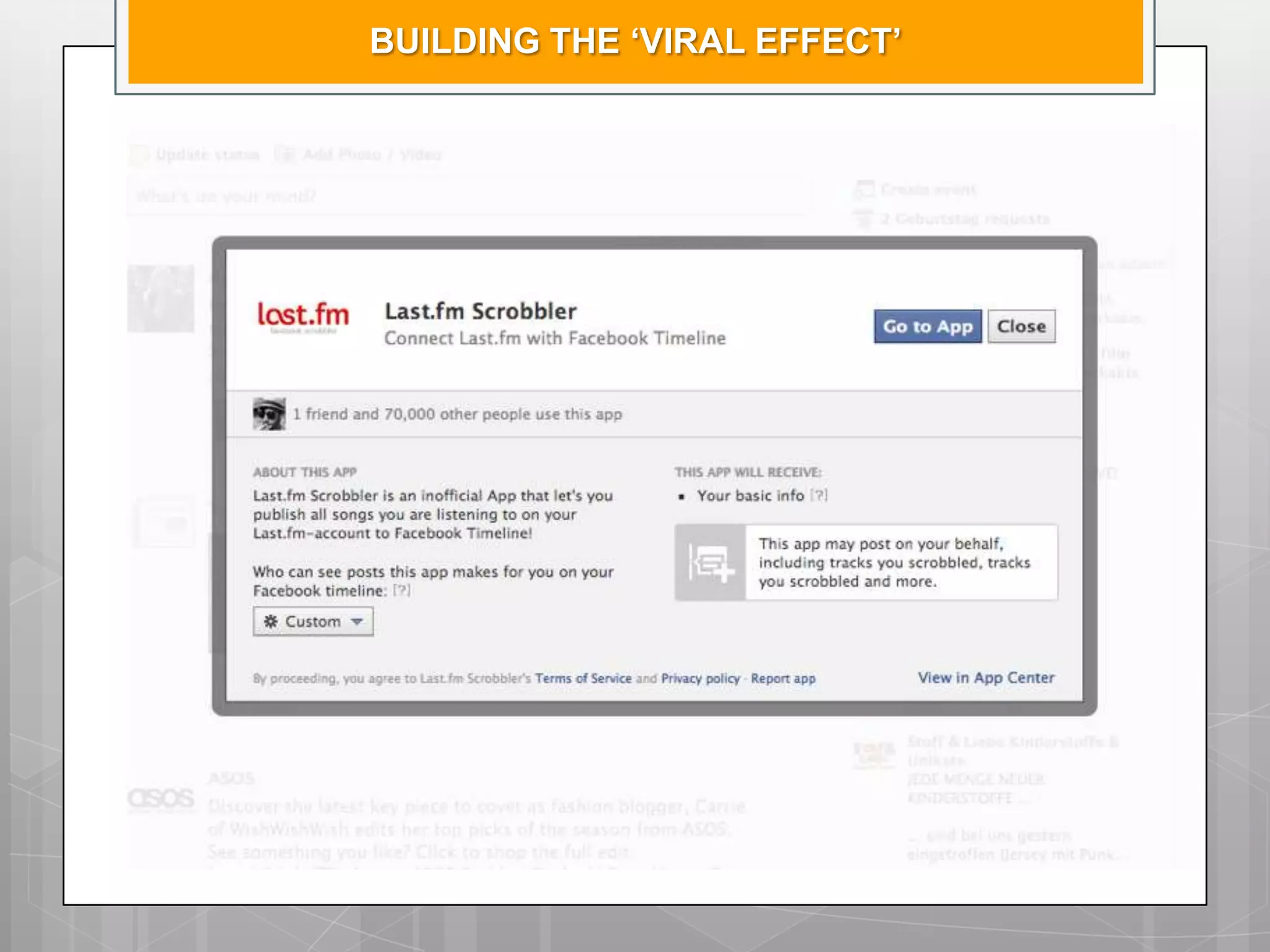 BUILDING THE ‘VIRAL EFFECT’
 