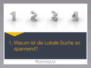 1. Warum ist die Lokale Suche so
   spannend?

                                   4
 