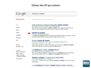 Utiliser des CP qui rankent
 