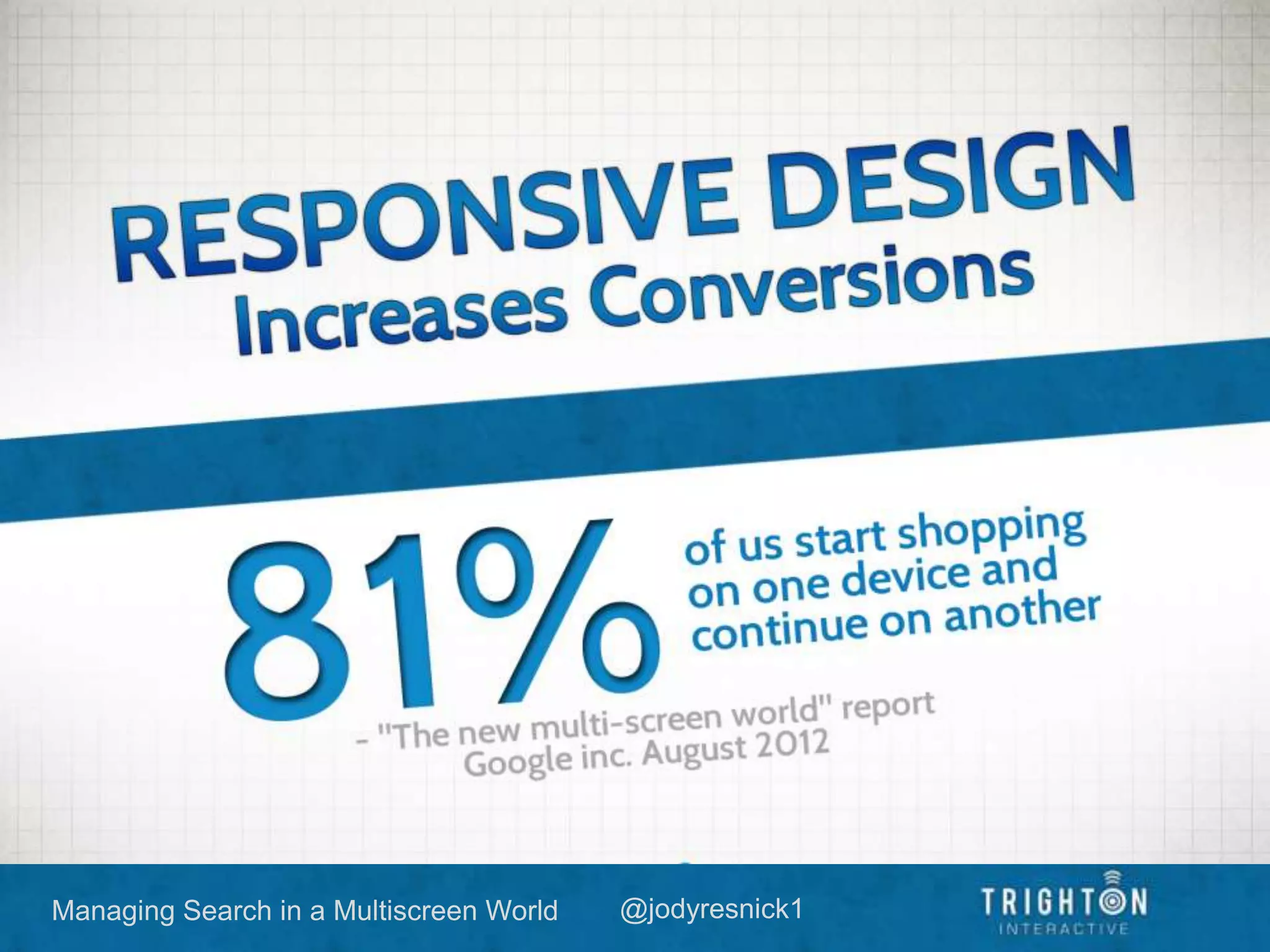 Managing Search in a Multiscreen World @jodyresnick1
 