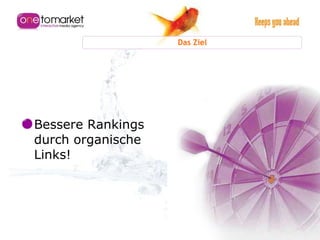 Das Ziel Bessere Rankings durch organische Links! 