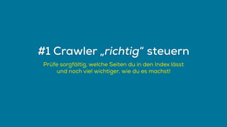 Crawl Budget Optimization - SMX München 2016