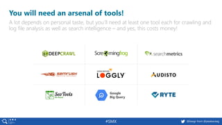 @basgr from @peakaceag#SMX
You will need an arsenal of tools!
A lot depends on personal taste, but you’ll need at least on...