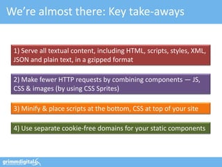 We’re almost there: Key take-aways


 1) Serve all textual content, including HTML, scripts, styles, XML,
 JSON and plain ...