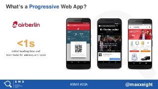 #SMX #23A @maxxeight
What’s a Progressive Web App?
 