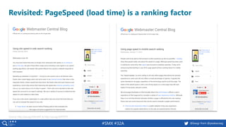 #SMX #32A @basgr from @peakaceag
Revisited: PageSpeed (load time) is a ranking factor
Source: http://pa.ag/2iAmA4Y & http://pa.ag/2ERTPYY
 