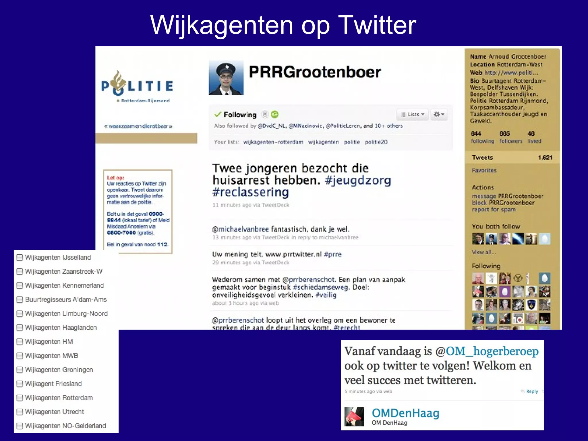 Wijkagenten op Twitter 