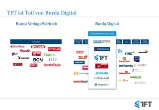 TFT ist Teil von Burda Digital
   Burda Verlage/Vertrieb                          Burda Digital

                         ...