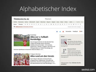 Alphabetischer Index
 