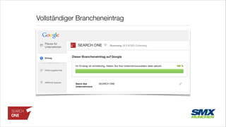 Vollständiger Brancheneintrag
 