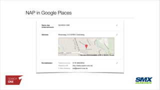 NAP in Google Places
 