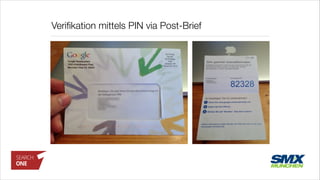 Veriﬁkation mittels PIN via Post-Brief
 