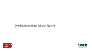 Die Bedeutung der lokalen Suche
 