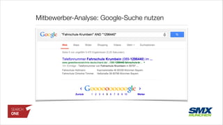 Mitbewerber-Analyse: Google-Suche nutzen
 