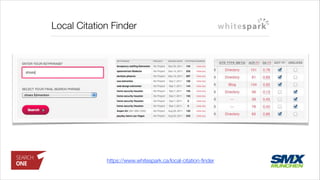 Local Citation Finder
https://www.whitespark.ca/local-citation-ﬁnder
 