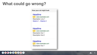 15
What could go wrong?
 