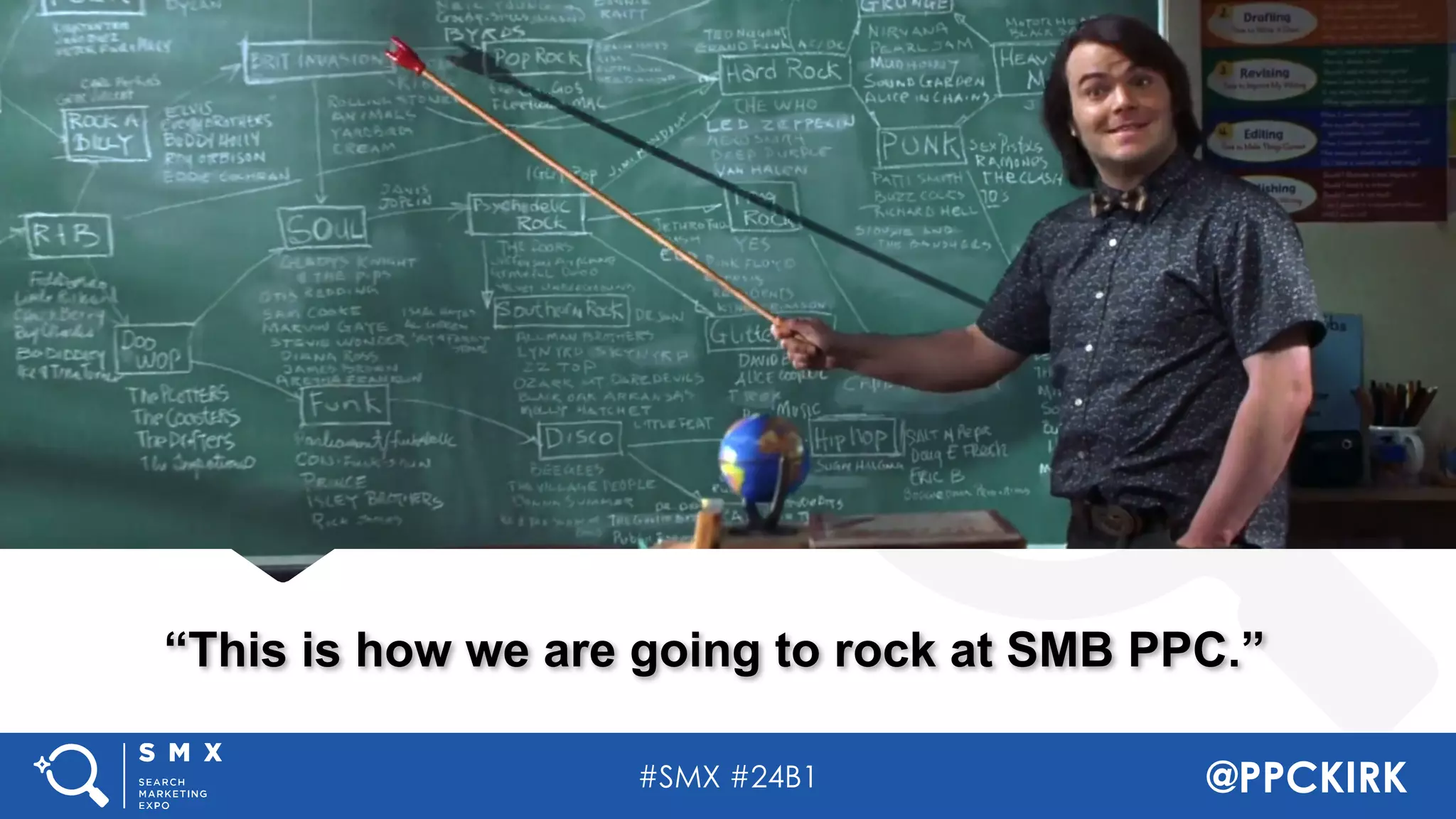 #SMX #24B1 @PPCKIRK
“This is how we are going to rock at SMB PPC.”
 