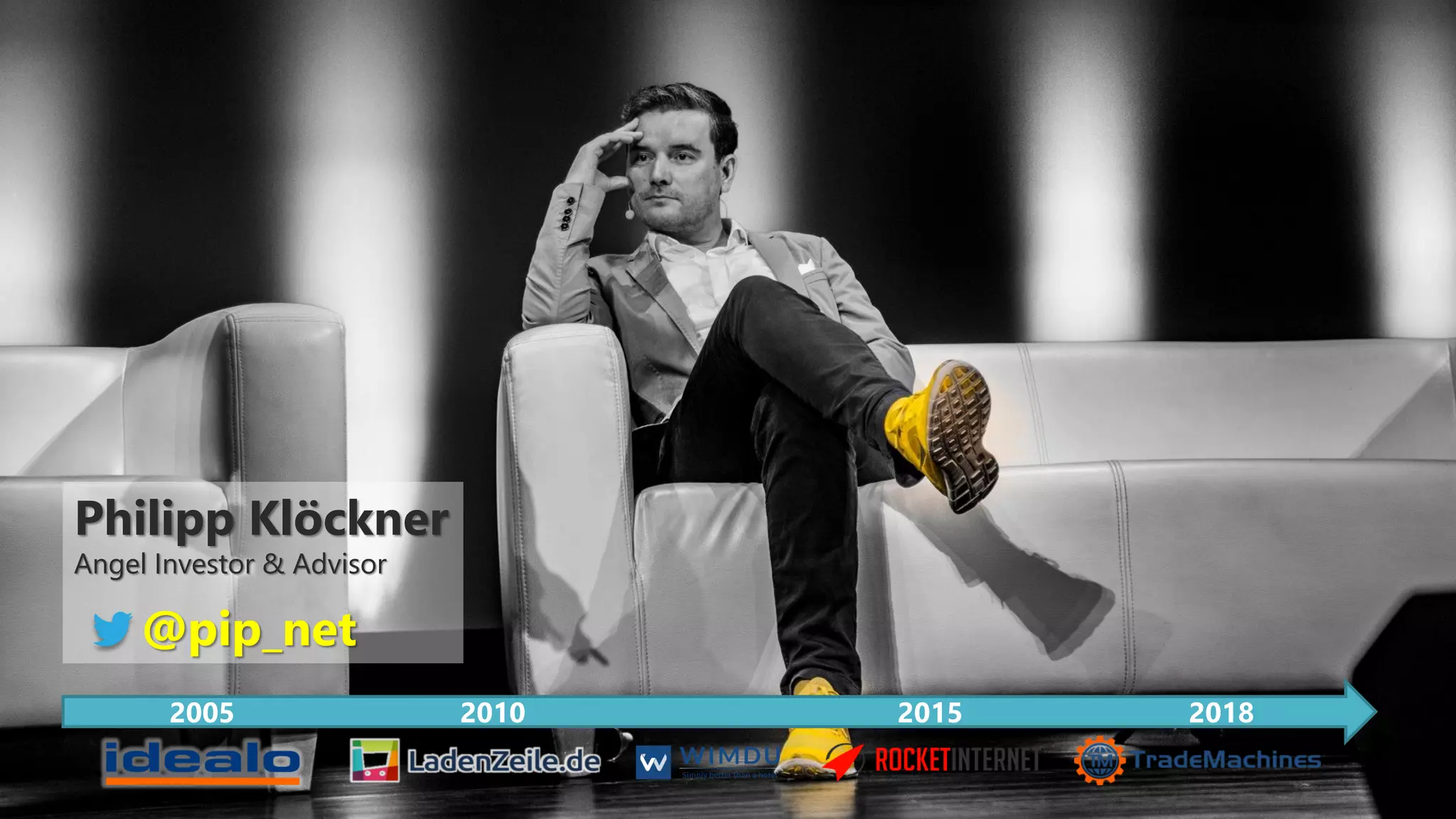 Philipp Klöckner
Angel Investor & Advisor
@pip_net
2005 2010 2015 2018
 