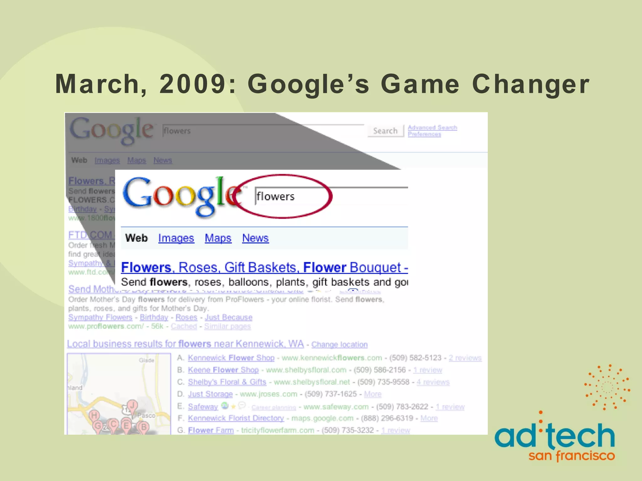 March, 2009: Google’s Game Changer 