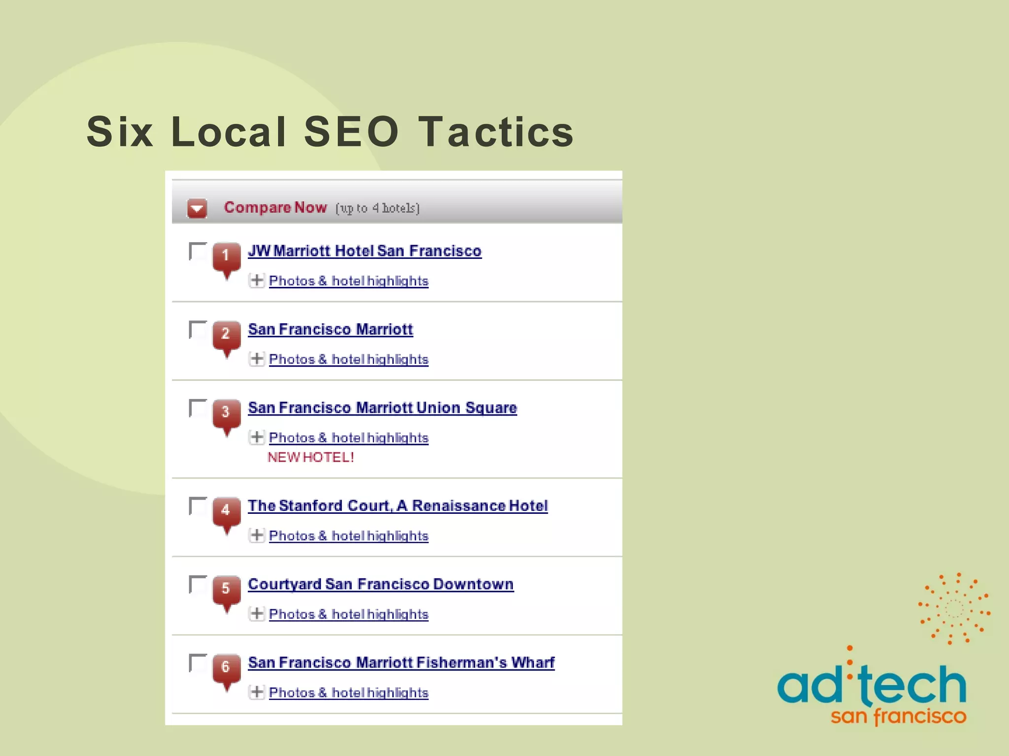 Six Local SEO Tactics 