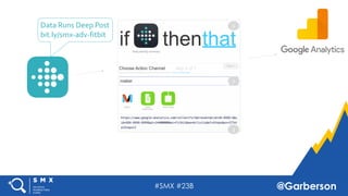 #SMX #23B @Garberson
Data Runs Deep Post
bit.ly/smx-adv-fitbit
1
2
3
 