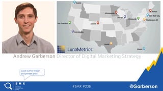 #SMX #23B @Garberson
Andrew Garberson Director of Digital Marketing Strategy
Look out for these!
bit.ly/meet-andy
 
