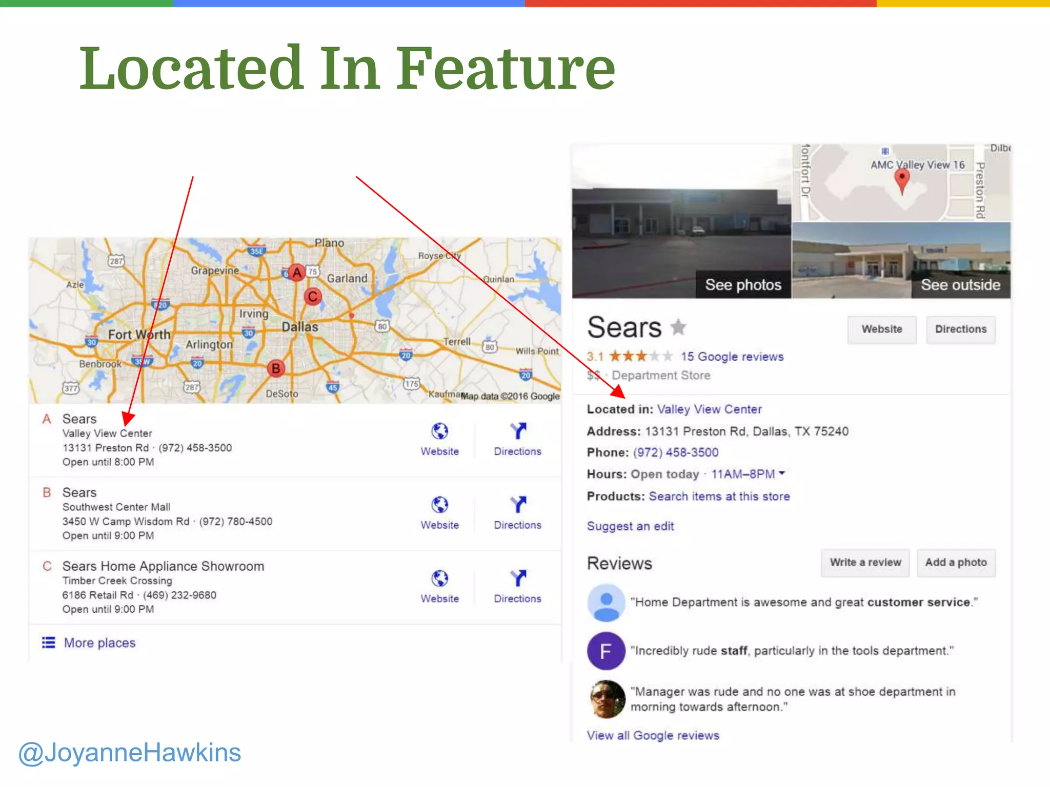 @JoyanneHawkins
Located In Feature
 
