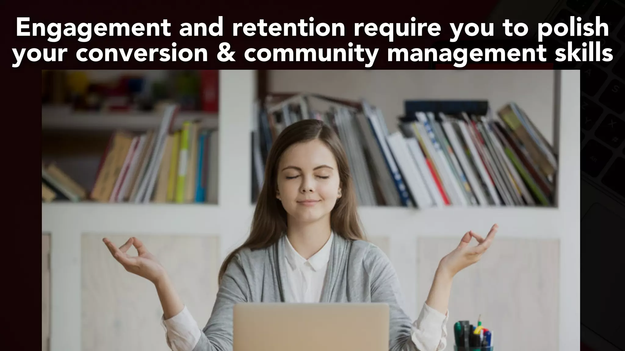 #youtubeseo at #smxadvanced by @aleyda from @orainti
Engagement and retention require you to polish
your conversion & community management skills
 