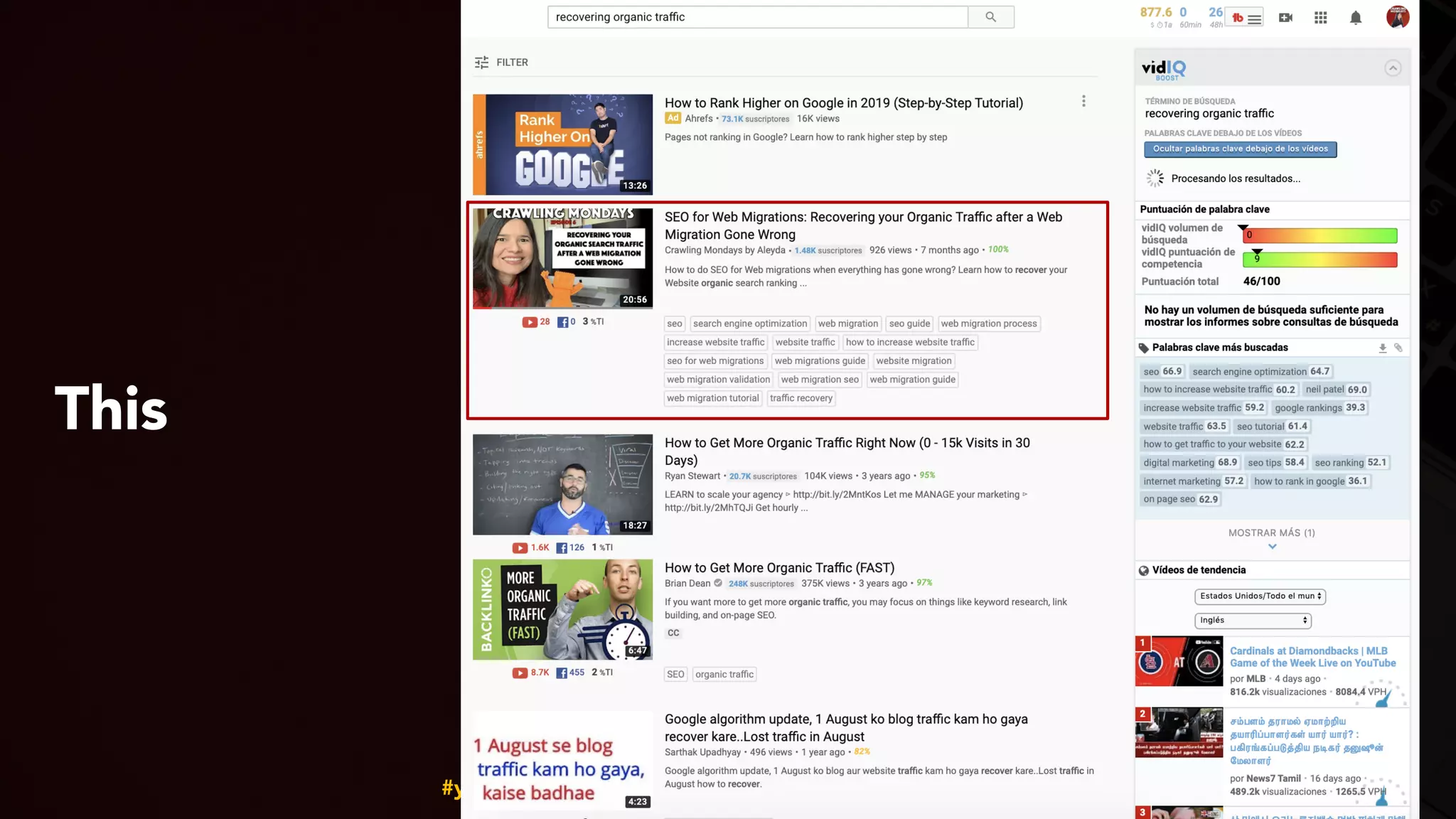 #youtubeseo at #smxadvanced by @aleyda from @orainti
This
 