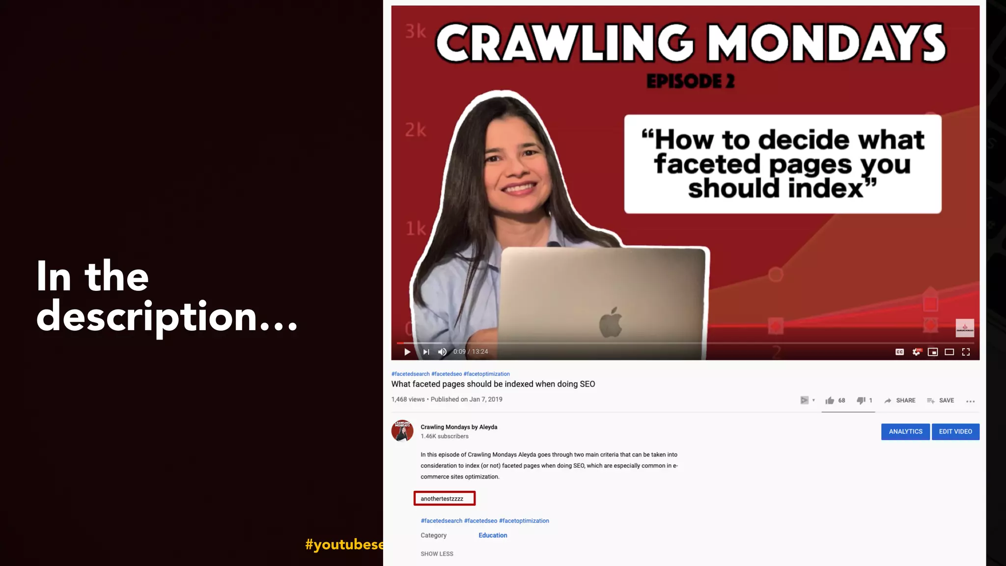 #youtubeseo at #smxadvanced by @aleyda from @orainti
In the
description…
 