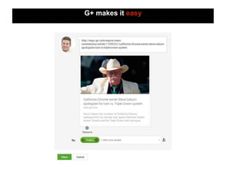 G+ makes it easy
 