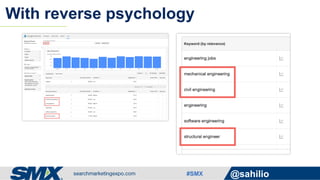#SMX @sahilio
With reverse psychology
 