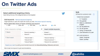 #SMX @sahilio
On Twitter Ads
 