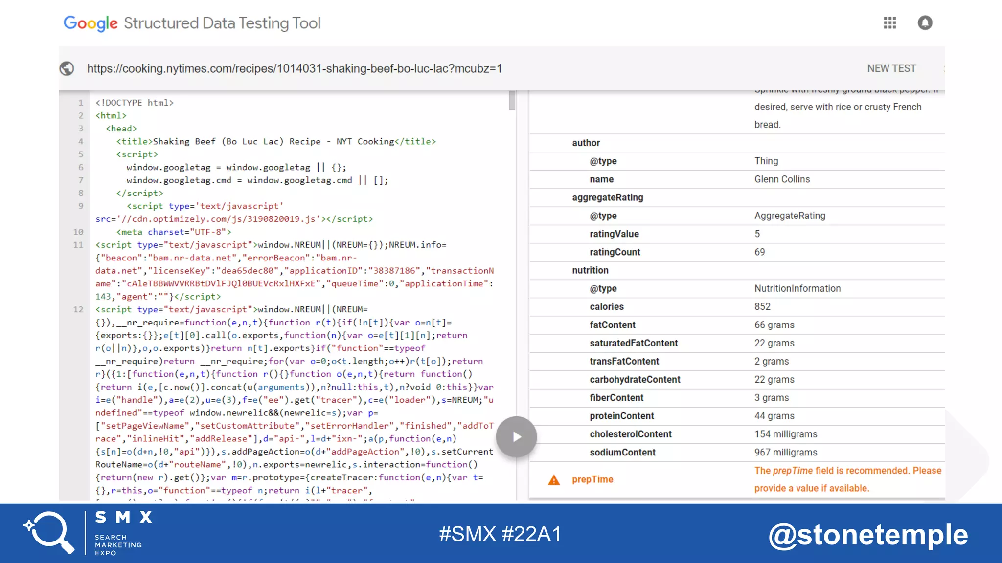 #SMX #22A1 @stonetemple
 