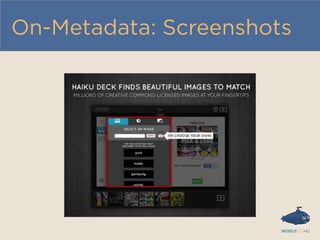 On-Metadata: Screenshots
 