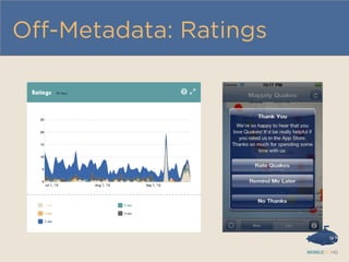 Oﬀ-Metadata: Ratings
 