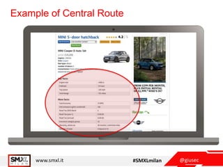 @giusecwww.smxl.it #SMXLmilan
Example of Central Route
 