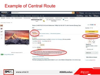 @giusecwww.smxl.it #SMXLmilan
Example of Central Route
Amazon example – see article on ALAP
 