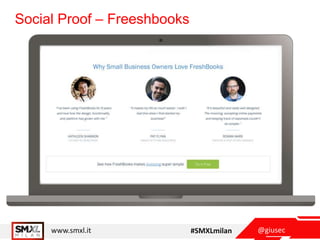 @giusecwww.smxl.it #SMXLmilan
Social Proof – Freeshbooks
 