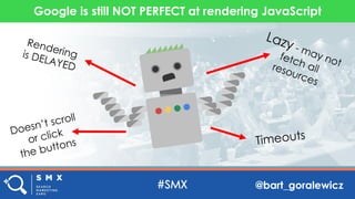 @bart_goralewicz
Google is still NOT PERFECT at rendering JavaScript
 