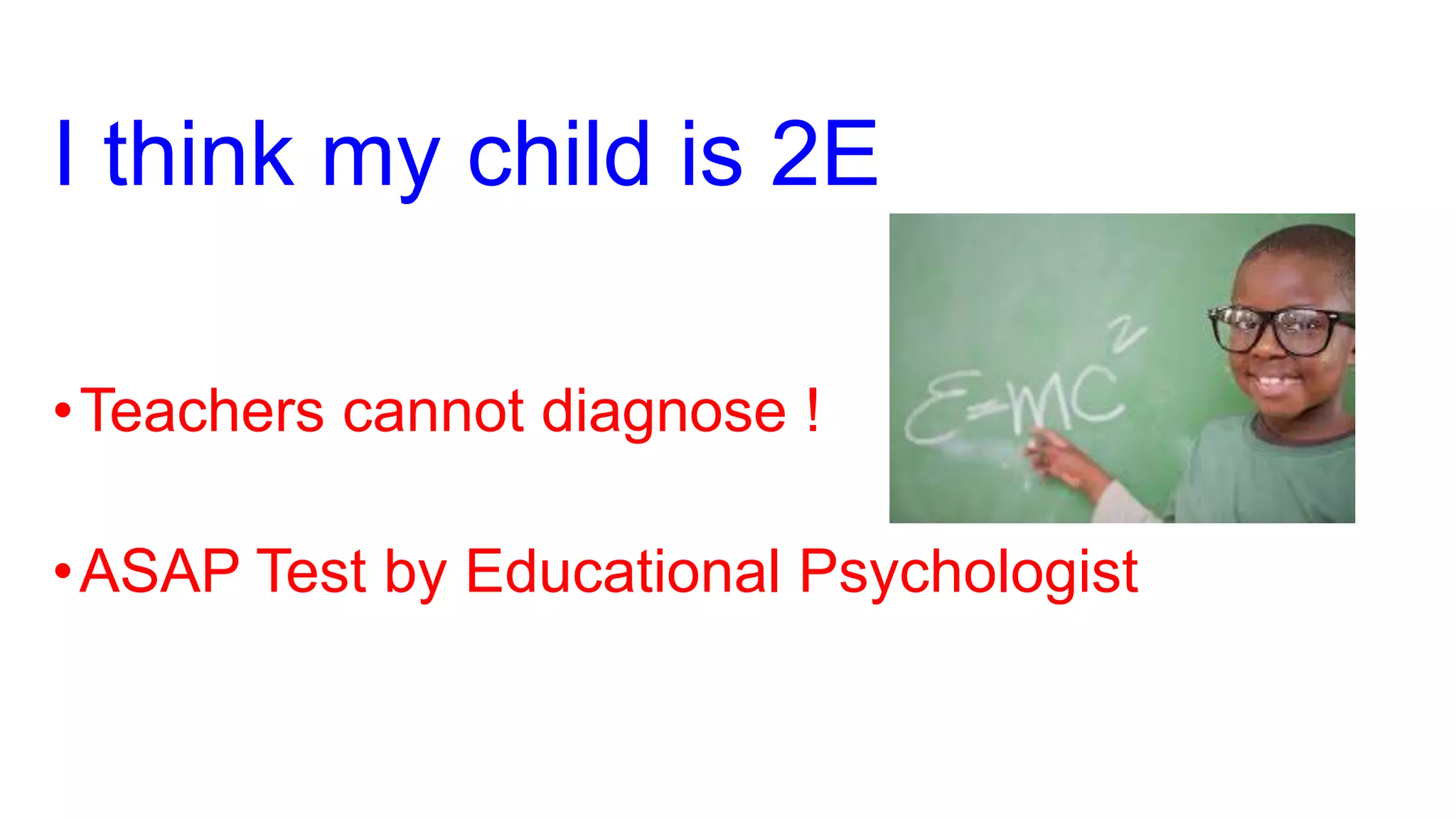 Giftedness 2E Twice Exceptional Students The Gifted Child Part 6 | PPTX