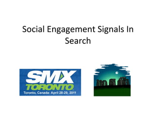Social Engagement Signals In Search 