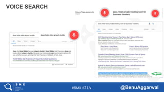 #SMX #21A @BenuAggarwal
VOICE SEARCH
 
