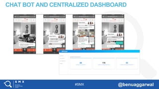 #SMX @benuaggarwal
CHAT BOT AND CENTRALIZED DASHBOARD
 