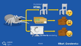 #SMX @Bart_Goralewicz
JÄVASCRIPT
On-the-fly rendering
Outdated
HTML
 