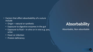 Surgical Sutures and Needles | PPTX