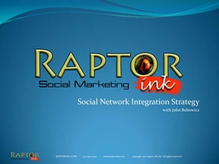 Social Network Integration Strategy with John Bobowicz 