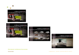 Site internet. Architecture d’une section. 
                                              COMMUNICATION  :  STRATÉGIE  CONCEPTION  RÉDACTION  CRÉATION 
 