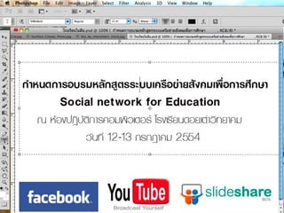 โครงการพัฒนาครู
Social Network ในฝัน 54
    1-2 กรกฏาคม 2554
 